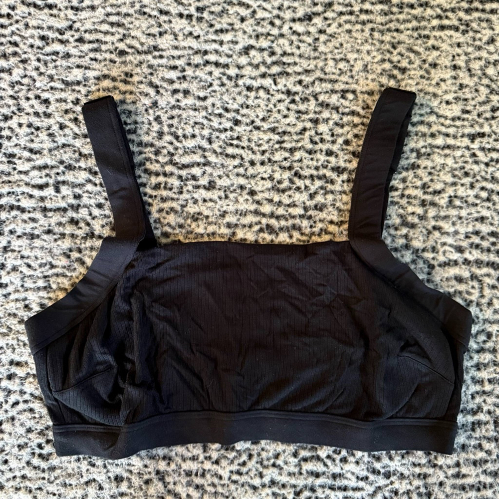 Women's Feather Bra Black Bra XL